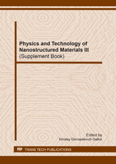 E-book, Physics and Technology of Nanostructured Materials III : Supplement Book, Trans Tech Publications Ltd