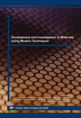E-book, Development and Investigation of Materials Using Modern Techniques, Trans Tech Publications Ltd