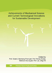 E-book, Achievements of Mechanical Science and Current Technological Innovations for Sustainable Development, Trans Tech Publications Ltd
