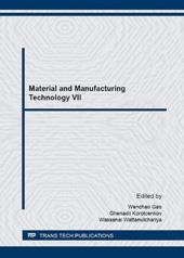 eBook, Material and Manufacturing Technology VII, Trans Tech Publications Ltd