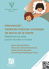 E-book, Intervención mediante historias complejas de teoría de la mente : meteduras de pata, juicios morales e ironías, Universitat Jaume I