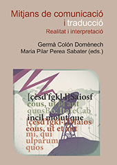 E-book, Mitjans de comunicació i traducció : realitat i interpretació, Universitat Jaume I
