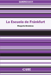 E-book, La escuela de Frankfurt, Boladeras Cucurella, Margarita, Editorial UOC