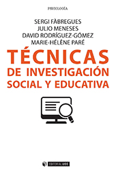 E-book, Técnicas de investigación social y educativa, Editorial UOC