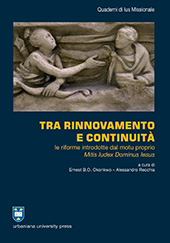eBook, Tra rinnovamento e continuità : le riforme introdotte dal motu proprio Mitis Iudex Dominus Iesus, Urbaniana University Press