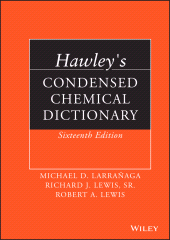 E-book, Hawley's Condensed Chemical Dictionary, John Wiley & Sons