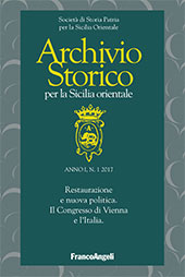 Rivista, Archivio Storico per la Sicilia orientale, Franco Angeli