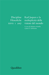 Issue, Discipline filosofiche : XXVII, 1, 2017, Quodlibet