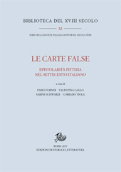 E-book, Le carte false : epistolarità fittizia nel Settecento italiano, Storia e letteratura