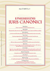 Fascicolo, Ephemerides iuris canonici : 57, 1, 2017, Marcianum Press