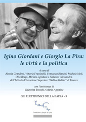 Chapter, Giordani e La Pira : la visione internazionale e l'impegno per la pace, Polistampa