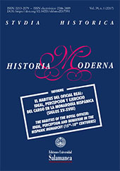 Article, ¿Los límites del habitus? : ministros reales en la Lombardía de Carlos II., Ediciones Universidad de Salamanca