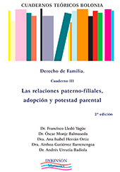 E-book, Las relaciones paterno-filiales : filiación, tutela, guarda, adopción y alimentos entre parientes, Dykinson