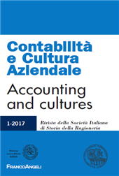 Issue, Contabilità e cultura aziendale : rivista della Società Italiana di Storia della Ragioneria : XVII, 1, 2017, Franco Angeli