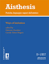 Fascicolo, Aisthesis : pratiche, linguaggi e saperi dell'estetico : X, 1, 2017, Firenze University Press
