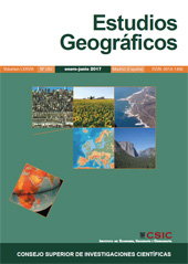 Issue, Estudios geográficos : LXXVIII, 282, 1, 2017, CSIC, Consejo Superior de Investigaciones Científicas