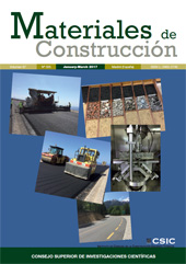 Issue, Materiales de construcción : 67, 325, 1, 2017, CSIC, Consejo Superior de Investigaciones Científicas