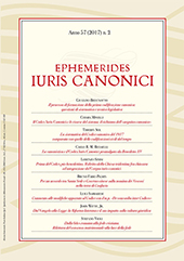 Fascículo, Ephemerides iuris canonici : 57, 2, 2017, Marcianum Press