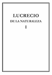 E-book, De la naturaleza : volumen I, lib. I-III, Lucretius Carus, Titus, CSIC, Consejo Superior de Investigaciones Científicas