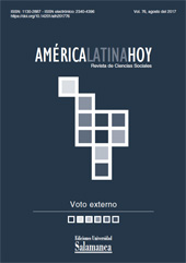 Fascicule, América Latina Hoy : revista de ciencias sociales : 76, 2, 2017, Ediciones Universidad de Salamanca