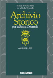Fascículo, Archivio Storico per la Sicilia orientale : I, 2, 2017, Franco Angeli