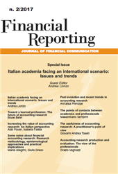 Articolo, Increasing the value of accounting research : an Italian perspective, Franco Angeli