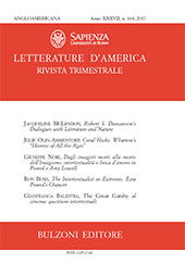 Fascicolo, Letterature d'America : rivista trimestrale : XXXVII, 164, 2017, Bulzoni