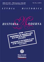 Article, La política real y el traslado del consulado en tiempos del régimen antiguo, Ediciones Universidad de Salamanca