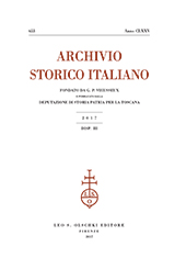 Fascicolo, Archivio storico italiano : 653, 3, 2017, L.S. Olschki