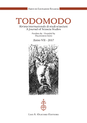 Fascicolo, Todomodo : rivista internazionale di studi sciasciani : VII, 2017, L.S. Olschki