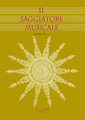 Fascículo, Il saggiatore musicale : rivista semestrale di musicologia : XXIV, 1, 2017, L.S. Olschki