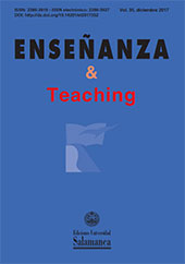 Fascículo, Enseñanza & Teaching : 35, 2, 2017, Ediciones Universidad de Salamanca