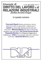 Article, Il contratto nazionale dei metalmeccanici 2016 : una prospettiva sulle relazioni industriali italiane, Franco Angeli