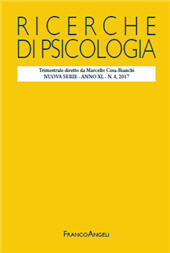 Fascicule, Ricerche di psicologia : 4, 2017, Franco Angeli