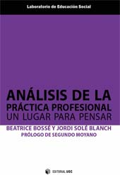 eBook, Análisis de la práctica profesional : un lugar para pensar, Editorial UOC