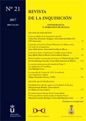 Issue, Revista de la Inquisición : intolerancia y derechos humanos : 21, 2017, Dykinson