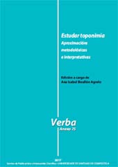 eBook, Estudar toponimia : aproximacións metodolóxicas e interpretativas, Universidad de Santiago de Compostela
