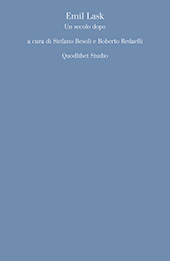 E-book, Emil Lask : un secolo dopo, Quodlibet