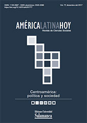 Heft, América Latina Hoy : revista de ciencias sociales : 77, 3, 2017, Ediciones Universidad de Salamanca