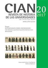 Artículo, Presentation : University Historiography : a Look at European Research and Results, Dykinson