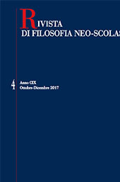 Fascicule, Rivista di filosofia neoscolastica : 4, 2017, Vita e Pensiero
