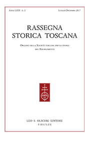 Fascicolo, Rassegna storica toscana : LXIII, 2, 2017, L.S. Olschki