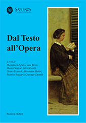 Articolo, Questo serà il modo : le rappresentazioni teatrali pre-classiciste dal testo all'opera, Bulzoni