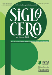Fascículo, Siglo Cero : Revista Española sobre Discapacidad Intelectual : 48, 2, 2017, Ediciones Universidad de Salamanca