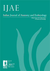 Heft, IJAE : Italian Journal of Anatomy and Embryology : 122, 3, 2017, Firenze University Press