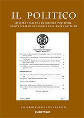 Issue, Il politico : rivista italiana di scienze politiche : LXXXII, 2, 2017, Rubbettino