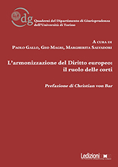 E-book, L'armonizzazione del diritto europeo : il ruolo delle corti, Ledizioni