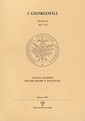 Fascículo, I Georgofili : quaderni : III, 2017, Polistampa