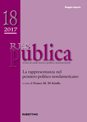 Article, La rappresentanza nei Federalist Papers, Rubbettino