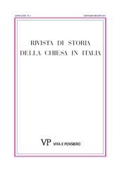 Issue, Rivista di storia della Chiesa in Italia : 1, 2017, Vita e Pensiero